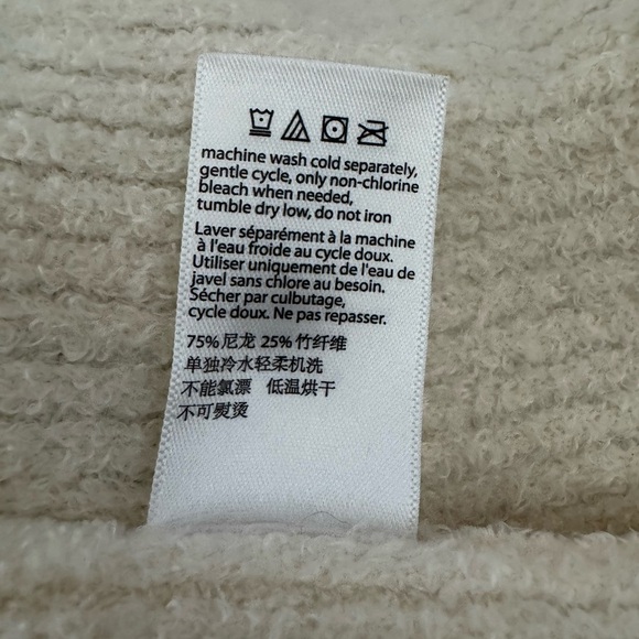 Barefoot Dreams CozyChic Lite Ribbed Robe Ivory Size 2 Soft Luxury Loungewear - Picture 6 of 10